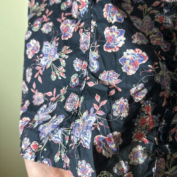 Nation Los Angeles Angel floral blouse top size XL - Picture 8 of 12